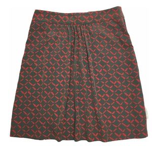 SHADE Gray & Orange flare skirt - SZ 6